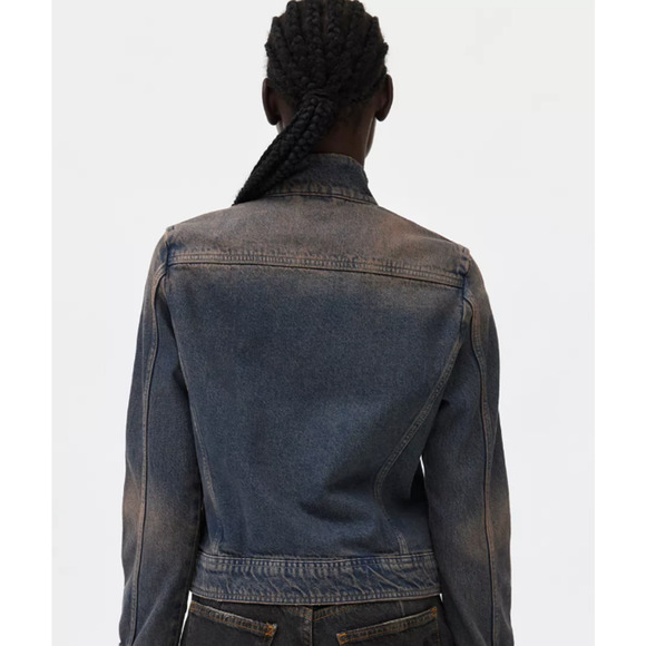Urban Outfitters x BDG Toni Denim Zip Up Moto Jacket Size XS NWT - Picture 4 of 6